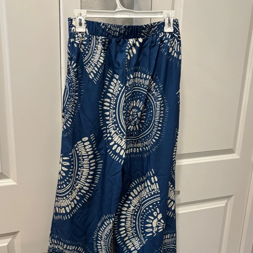NWT Cupshe Patterned Palazzo Pants - Picture 6 of 9
